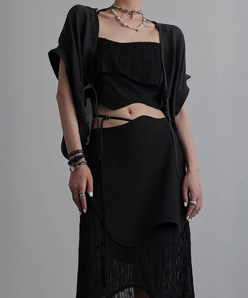 Double Hem Suspender Top